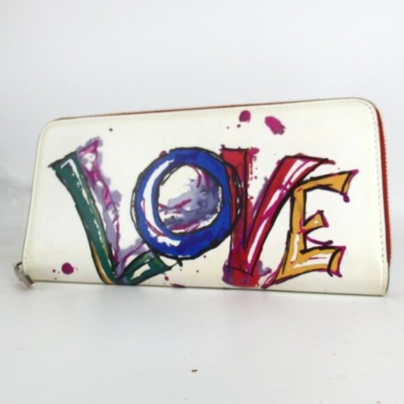 Christian Louboutin Handbags - Authentic Christian Louboutin PANETTONE PARIS LOVE Zip Around purse PVC [Used]